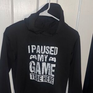 Youth Large Black Gaming Hoodie